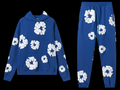 Denim Tears Blue Hoodie Set DripHaus