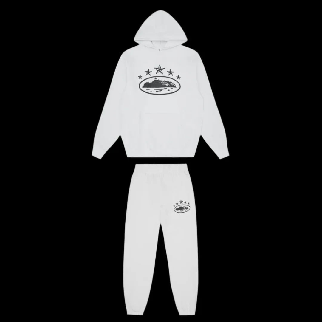 Corteiz 5 Starz Tracksuit White DripHaus