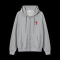 Ami Paris Grey Zip Up DripHaus