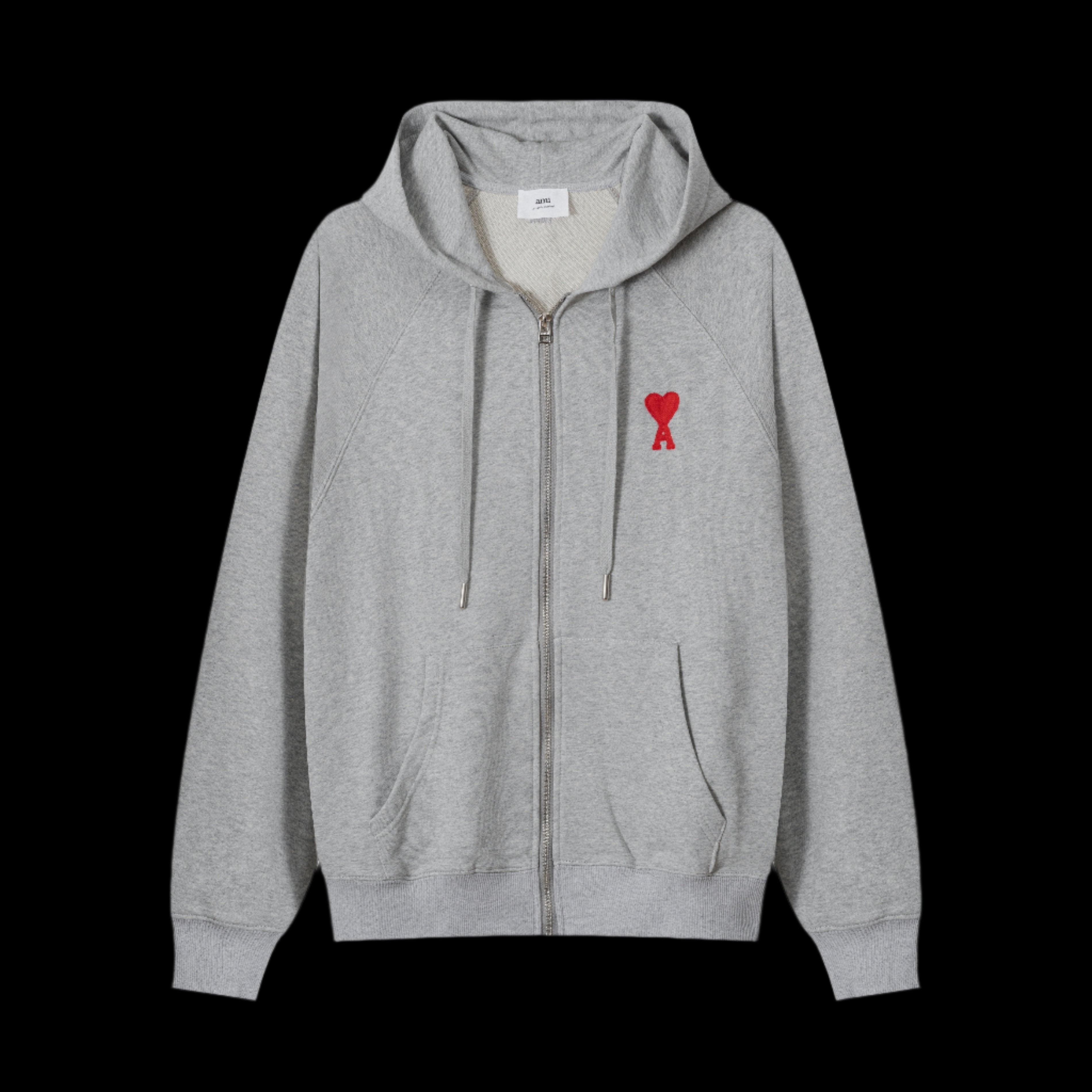 Ami Paris Grey Zip Up DripHaus