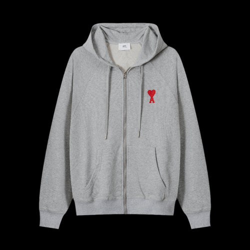 Ami Paris Grey Zip Up DripHaus