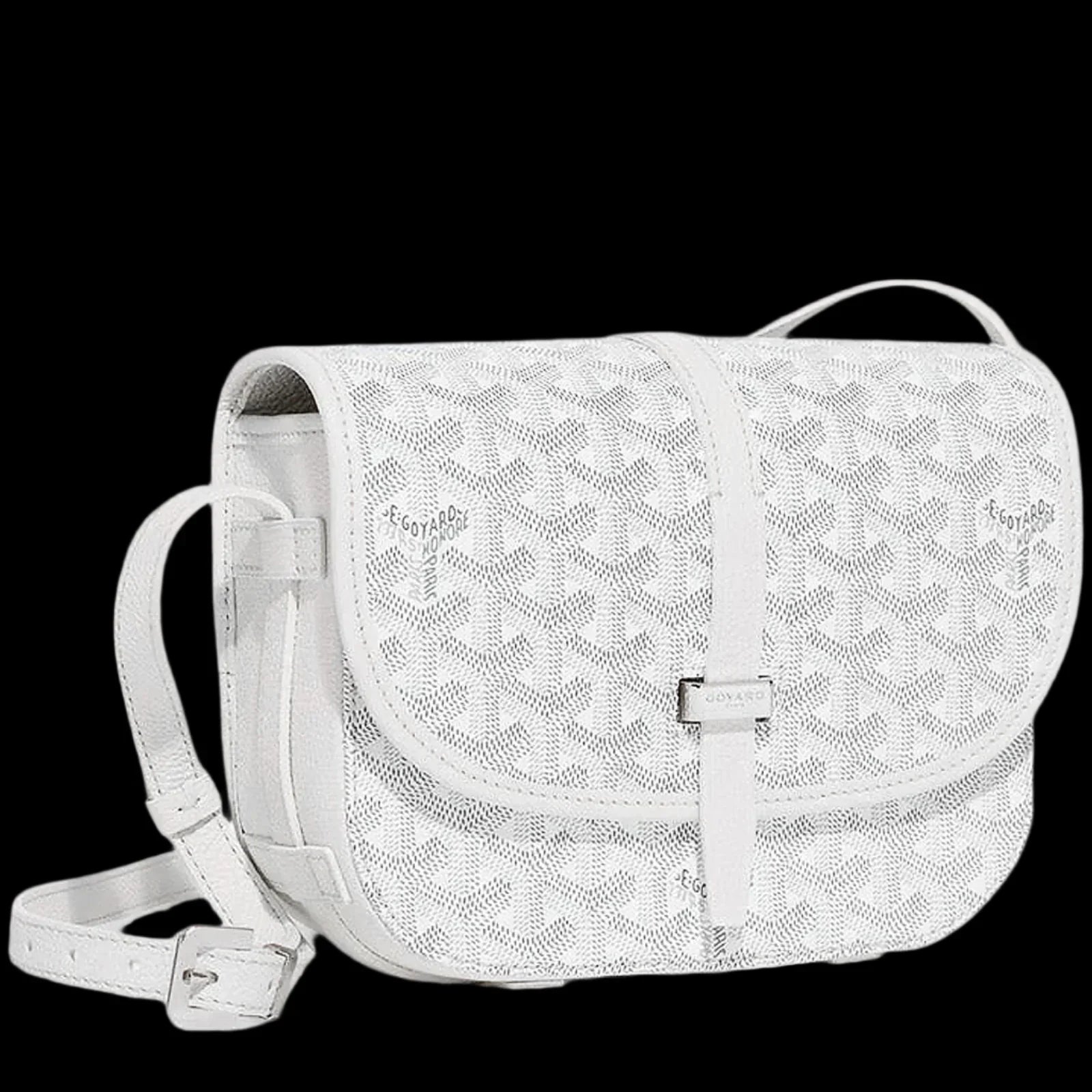 Goyard Belvedere White Messenger Bag DripHaus