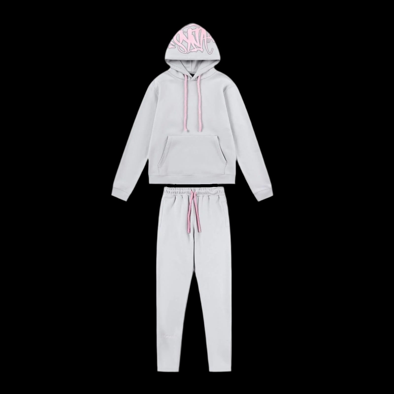 SynaWorld Tracksuit White & Pink DripHaus