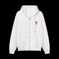 Ami Paris White Zip Up DripHaus