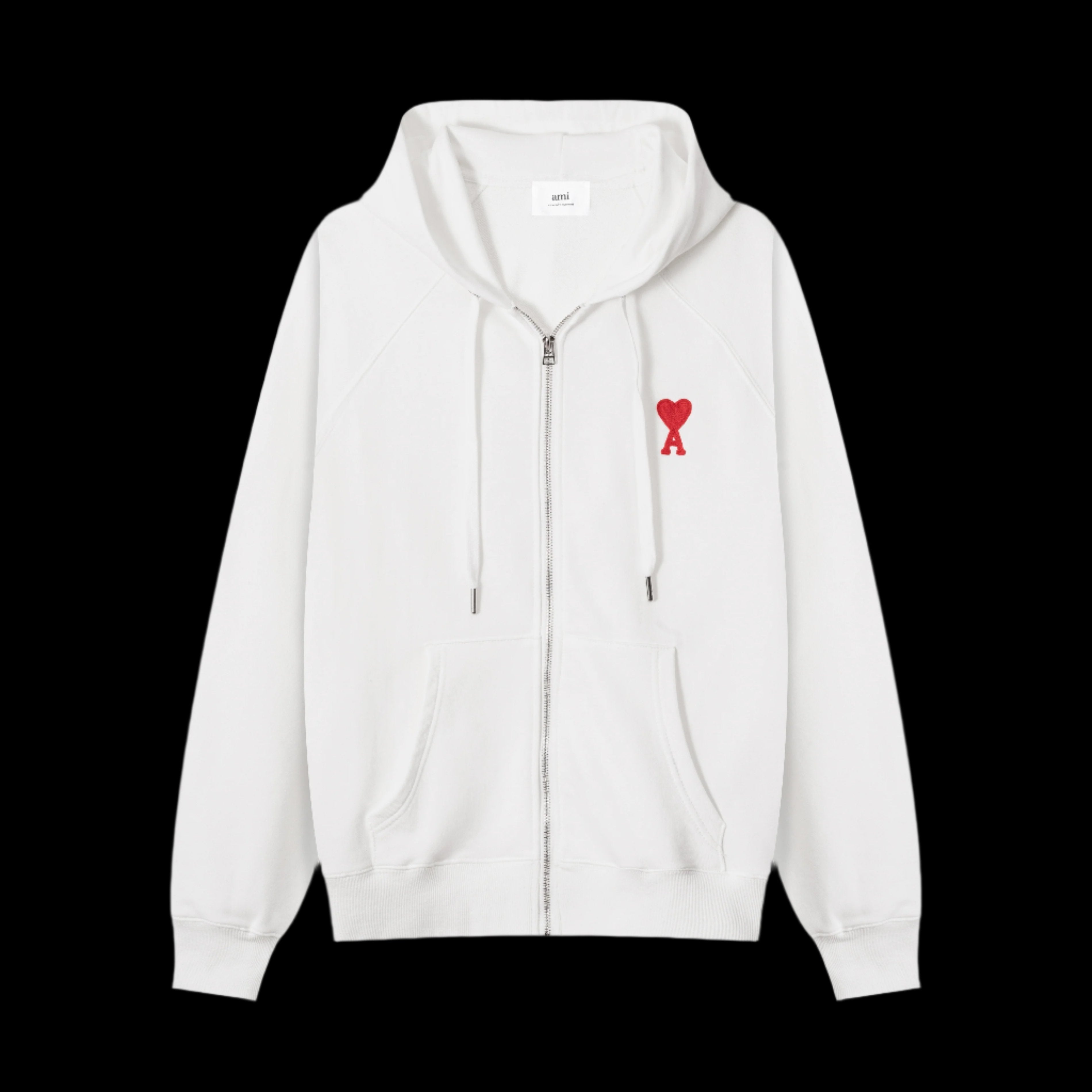 Ami Paris White Zip Up DripHaus