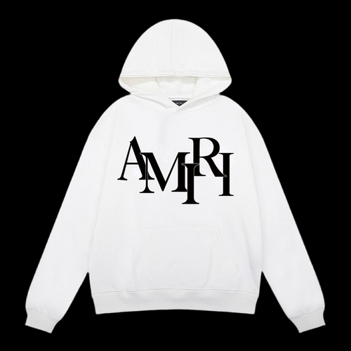 Amiri Logo Hoodie White DripHaus