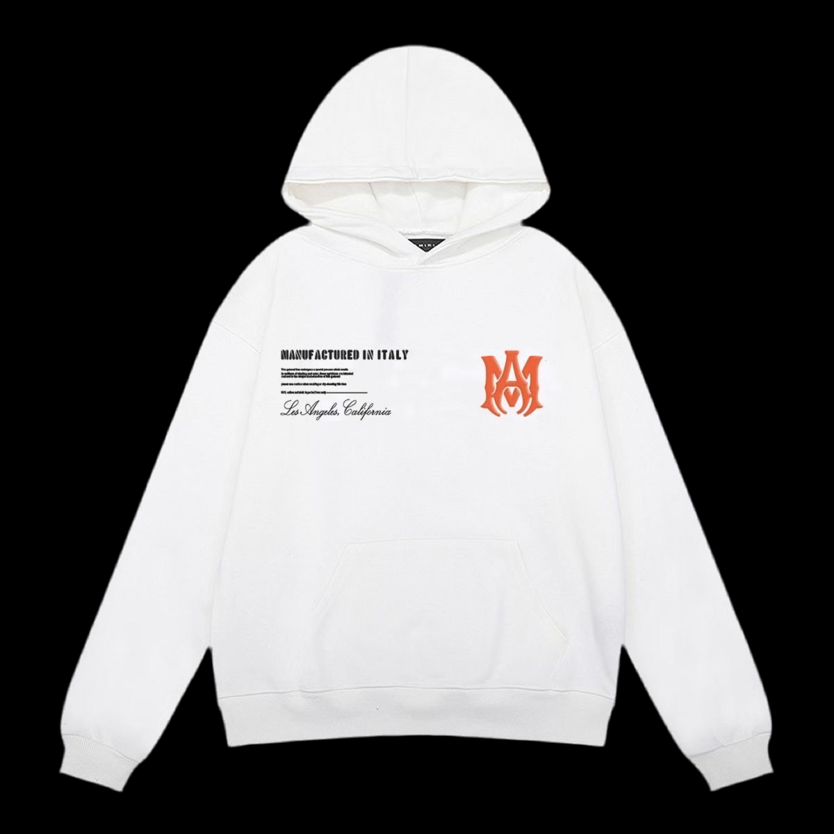 Amiri ‘Manafactured In Italy’ Hoodie White DripHaus