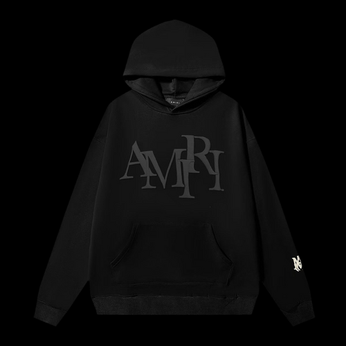 Amiri Puffprint Hoodie Blackout DripHaus