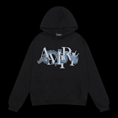 Amiri Hoodie Black Dragon DripHaus