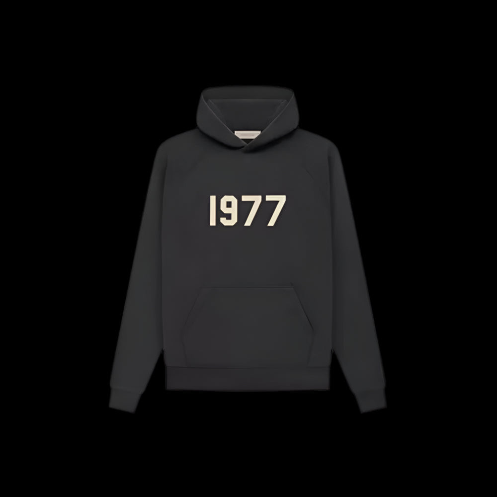 Essentials Fear Of God 1977 Hoodie Black DripHaus