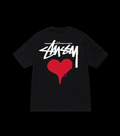 Stussy Heart Tee Black DripHaus