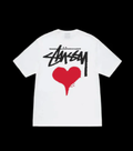 Stussy Heart Tee White DripHaus