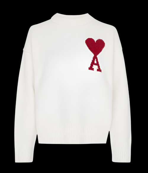 AMI Paris Sweater White DripHaus