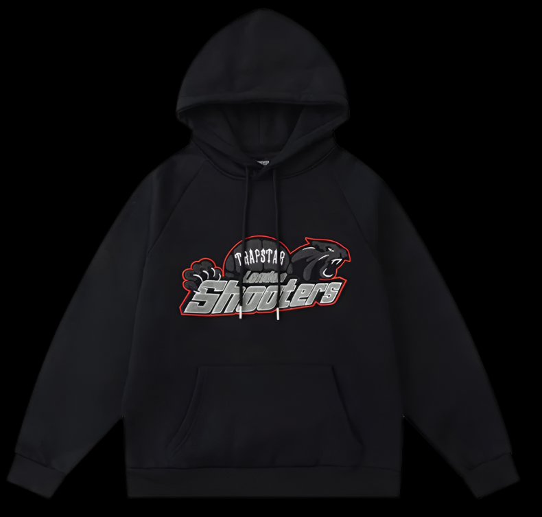 Trapstar Shooters Black & Red Hoodie Set DripHaus