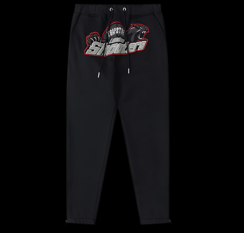 Trapstar Shooters Black & Red Hoodie Set DripHaus