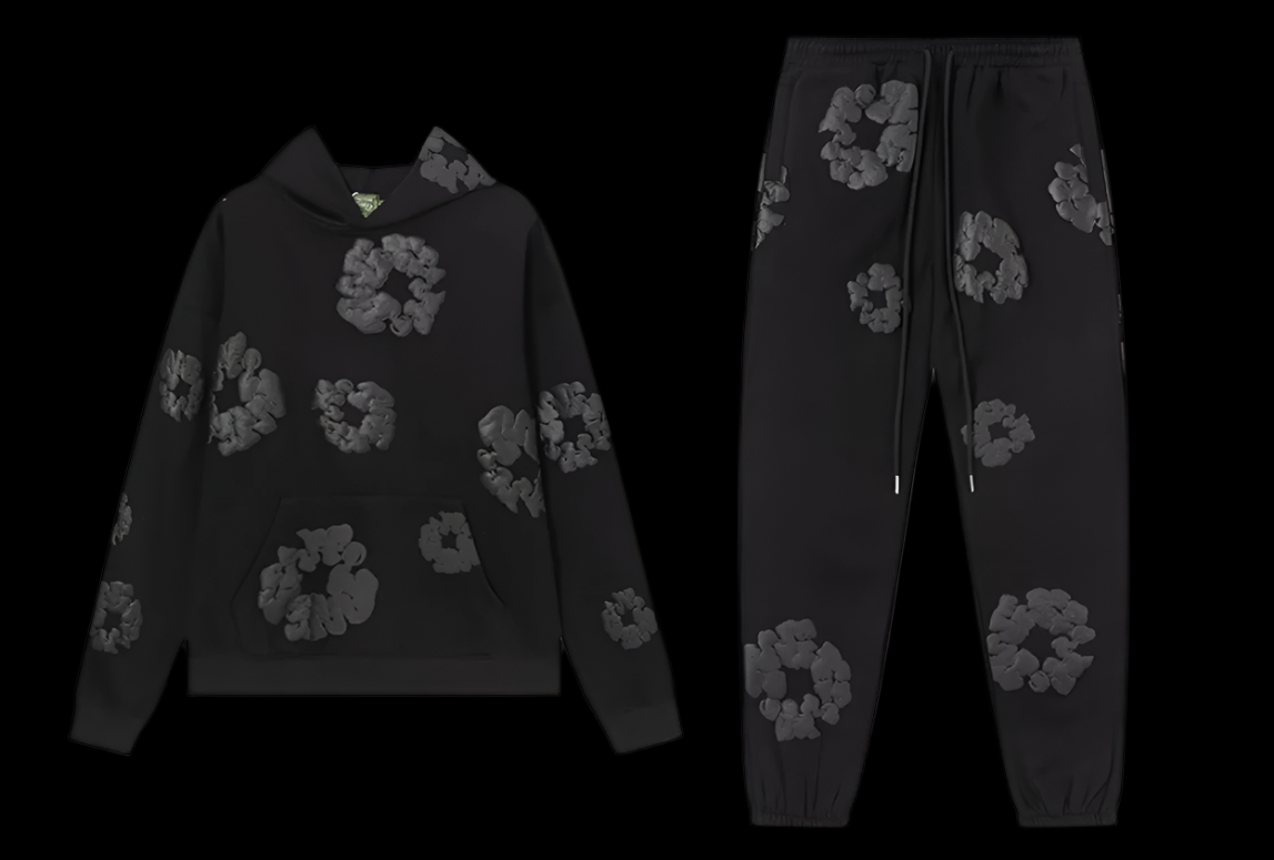 Denim Tears The Cotton Wreath Set Blackout DripHaus