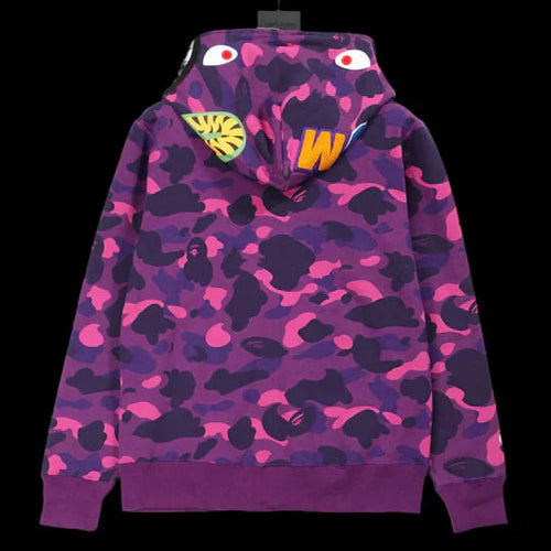 Bape Zip Up Hoodie Purple DripHaus