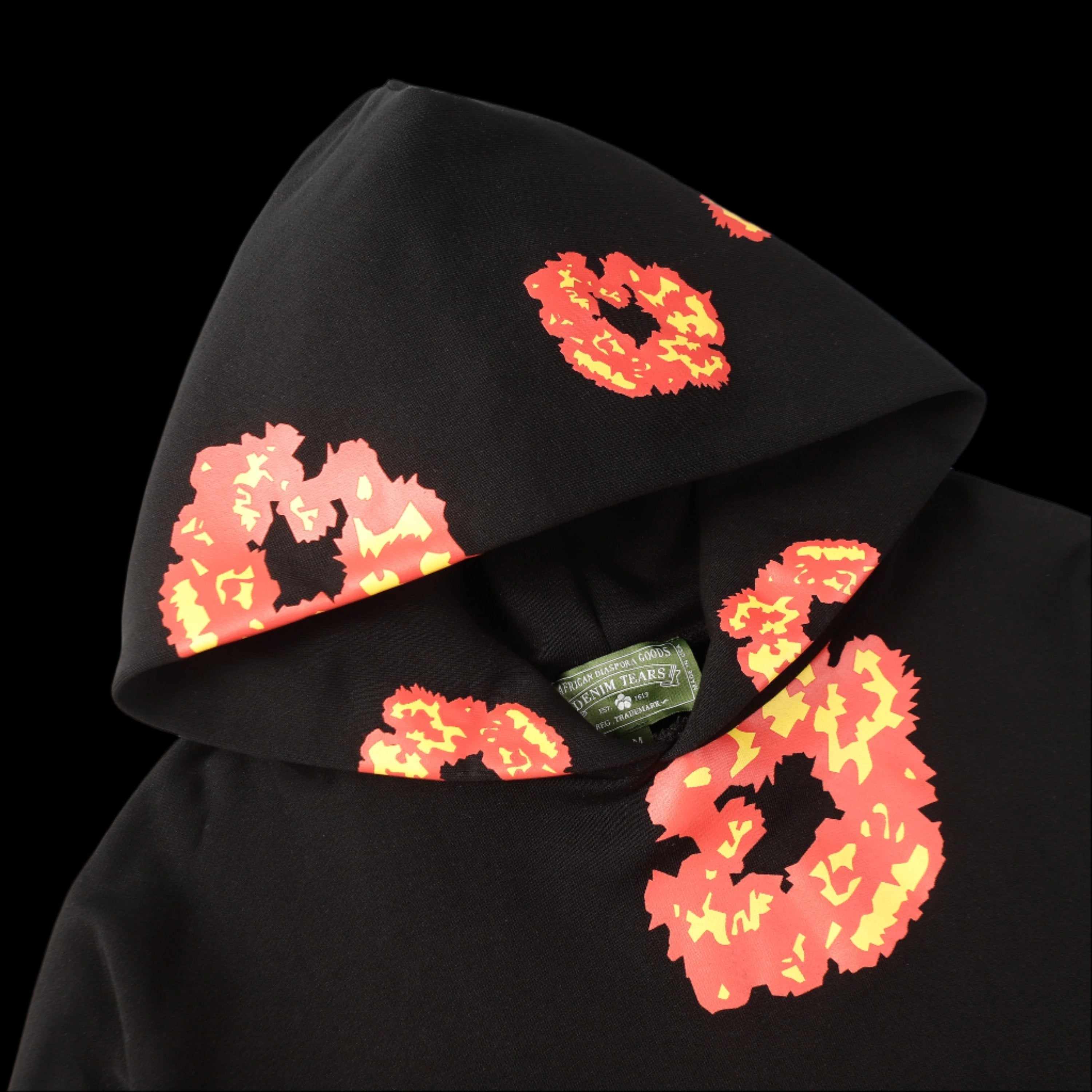 Denim Tear X Offset Cotton Wreath Hoodie DripHaus