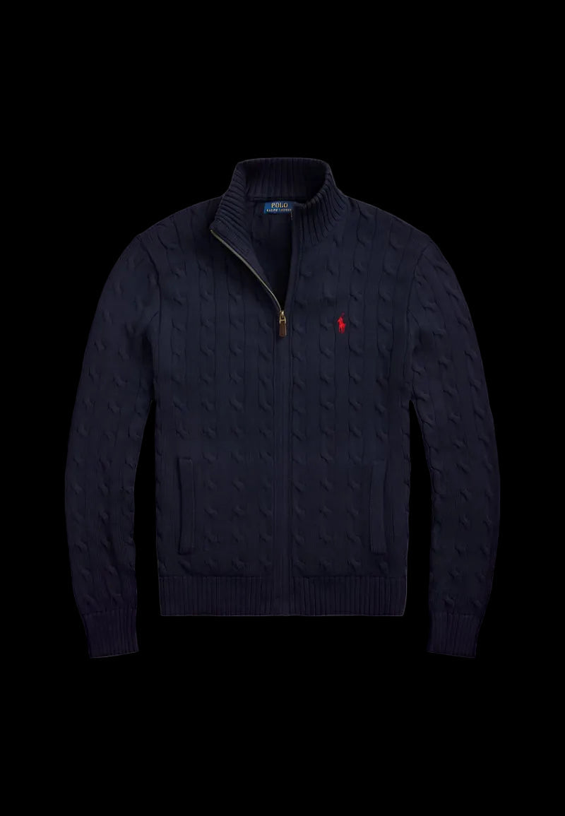 Ralph lauren cable knit quarter zip Mares