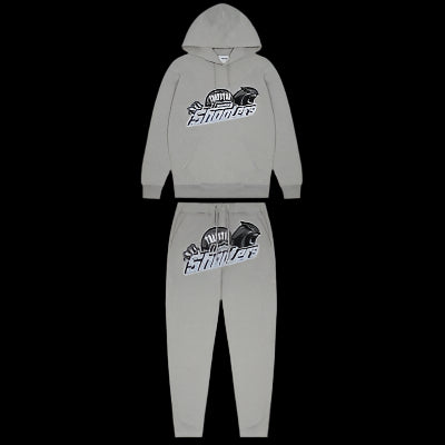 Trapstar Shooters Grey & Blue Tracksuit DripHaus