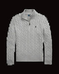 Ralph lauren cable knit quarter zip Mares
