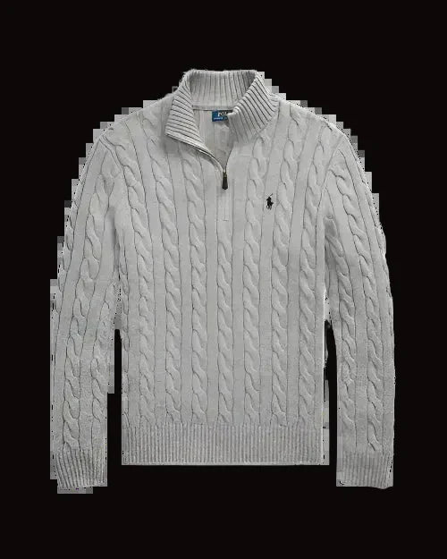Ralph lauren cable knit quarter zip Mares